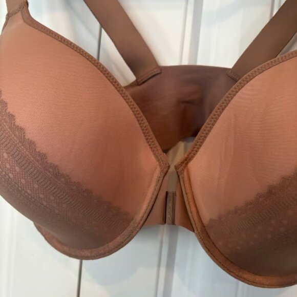 Spanx Tan Bra-Llelujah Ilusion Lace Full Coverage Bra Size 40 D - Picture 3 of 7